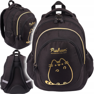 Viackomorový školský batoh Pusheen St. Majewski black, Odtiene žltej a zlatej 23 rokov